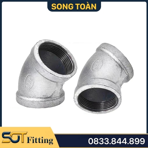 Sản Phẩm Co Lơ 45 Độ Ren Trong Sắt Mạ Kẽm: Đáng Tin Cậy Và Bền Bỉ