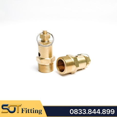 Súp Bắp Li Đồng Thau, Van Xả Khí & Van An Toàn  Ren 9.6, 13, 17, 21