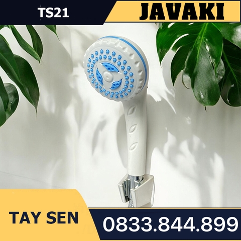 Tay  Bông Sen TS21 Nhựa Trắng Lắp Vào Củ Sen Tắm - Thương Hiệu JAVAKI