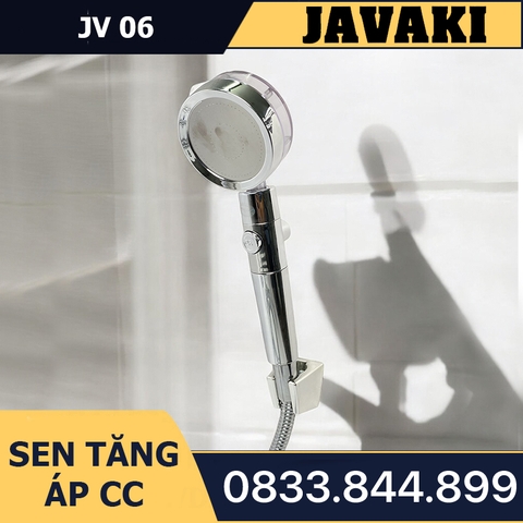 Tay JV06  Tăng Áp CC Nhựa Mạ Crom Trong Lắp Vào Củ Sen Tắm - Thương Hiệu JAVAKI
