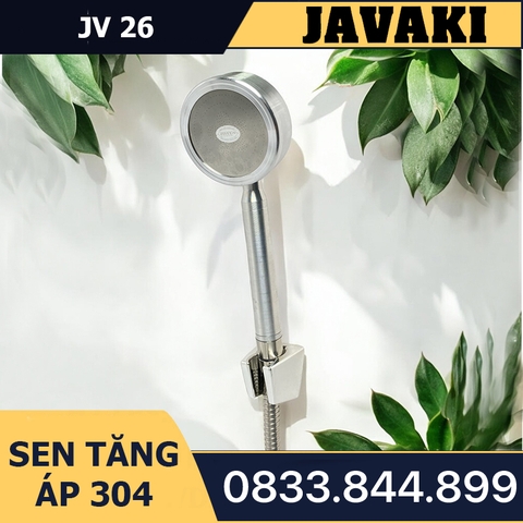 Tay Tăng Áp SUS 304 JV26 Lắp Vào Củ Sen Tắm - Thương Hiệu JAVAKI