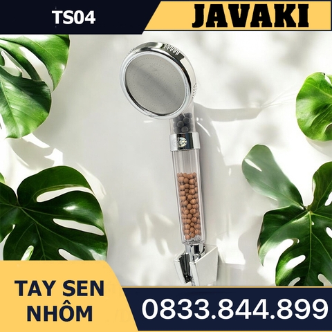 Tay Tăng Áp TS04 Bằng Nhựa Trong Lắp Vào Củ Sen Tắm - Thương Hiệu JAVAKI