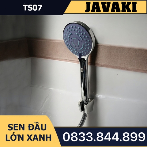 Tay TS07 Mặt Lớn Xanh Tùy Chỉnh 3 Chế Độ Lắp Vào Củ Sen Tắm - Thương Hiệu JAVAKI