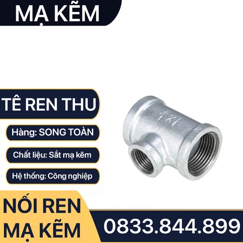 Tê Thu / T Giảm Ren Trong Sắt Mạ Kẽm - Giải Pháp Kết Nối Đáng Tin Cậy