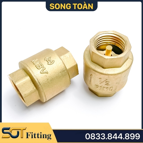 Van 1 Chiều Đồng Lò Xo MBV - Brass Spring Check Valve