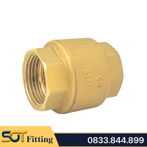 Van 1 Chiều Đồng Lò Xo MIHA - Brass Spring Check Valve