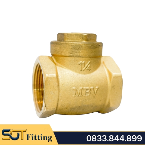 Van 1 Chiều Lá Đồng MBV Bằng Đĩa Lá Lật - Brass Swing Check Valve Brass Seat