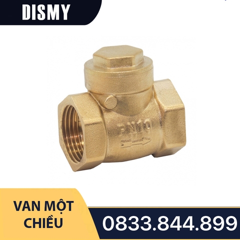 Van 1 Chiều Lá Ren Đồng Dismy PN10 / Copper Threaded One - Way Valve