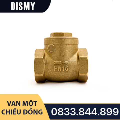 Van 1 Chiều Lá Ren Đồng Dismy PN16 / Copper Threaded One - Way Valve