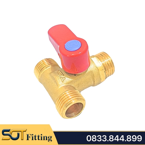 Van Bi Đồng Ba Ngã MIHA - Brass Three Ways Ball Valve