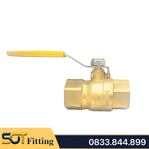 Van Bi Đồng Tay Gạt Dùng Cho Gas MIHA - Brass Ball Valve For Gas