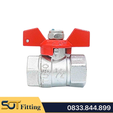 Van Bi Hợp Kim Kẽm TUBO Tay Bướm Hợp Kim - Zinc Plated Valve With Butterfly Handle