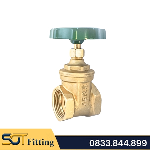 Van Cửa Đồng MBV Tay Vô Lăng Vặn 360 Độ Thương Hiệu Minh Hòa - Brass Gate Valve
