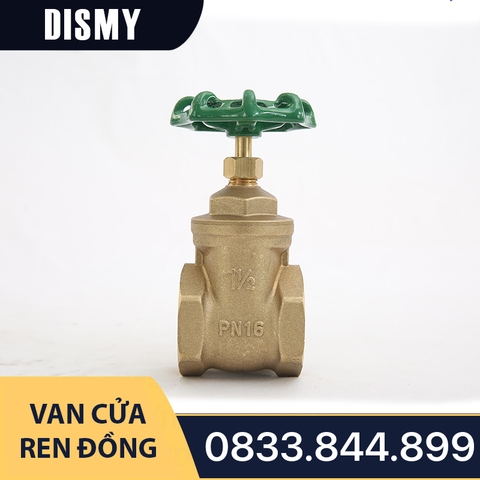 Van Cửa Ren Đồng DISMY PN16 / Copper Threaded Gate Valve