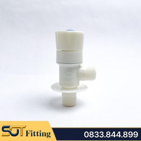 Van F Chia 2 Dòng Nước Bằng Nhựa, Van Giảm Áp Nhựa Ren 21 Lắp Đặt Bồn Cầu, Vòi Xịt