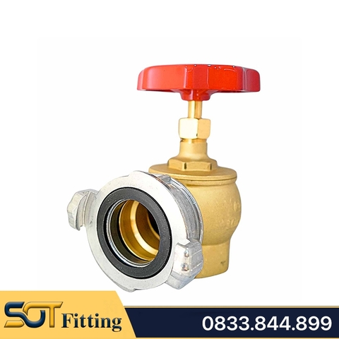 Van Góc Cứu Hỏa Đồng MIHA - Brass Angle Valve For Firefighting