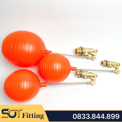Van Phao Bồn Nước, Tự Động Ngắt Nước 21 27 34 - Đồng Thau