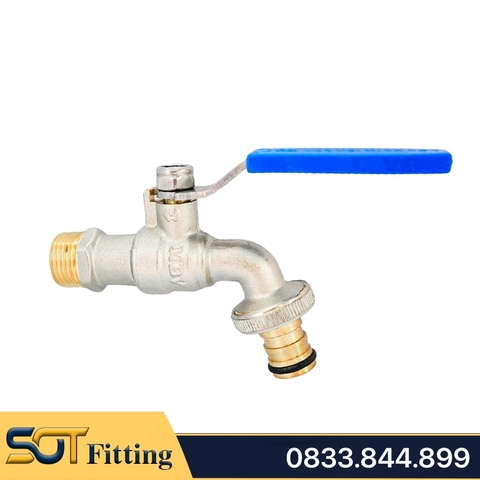 Vòi Đồng Mạ MBV Tay Gạt Nhôm- Brass Taps With Stainless Steel Lever Handle