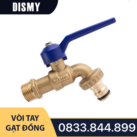 Vòi Gạt Đồng Tay Dài Dismy PN10 / Long Handle Wiper Brass Tap