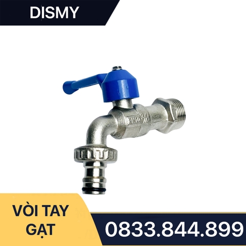 Vòi Gạt Tay Dài Hợp Kim Nhôm Dismy PN10 Đồng Mạ / Long Handle Wiper B