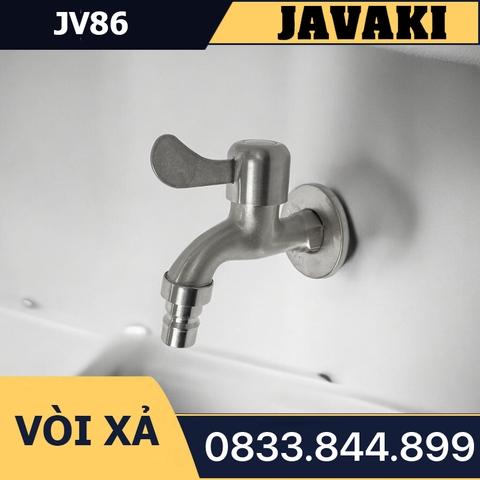Vòi Hồ JV86 Xả Nước Tay Ghép Khóa Gạt 90 Độ Inox 304 - Thương Hiệu Javaki