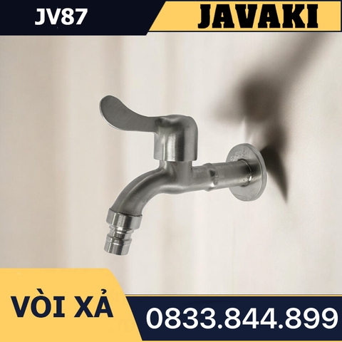 Vòi Hồ JV87 Xả Nước Tay Đúc Gạt Thân Dài Inox 304 - Thương Hiệu Javaki