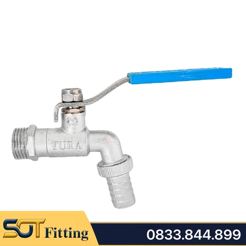 Vòi Hợp Kim Kẽm TURA Tay Gạt Inox - Zinc Taps With Stainless Steel Lever Handle