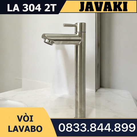 Vòi Lavabo Cao 30cm SUS 304 Dùng Nước Lạnh Javaki | Chất Liệu Bền Bỉ