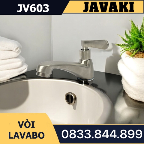 Vòi Lavabo JV603 SUS 304 Javaki | Sự Lựa Chọn Hoàn Hảo Cho Chậu Rửa Mặt Hiện Đại