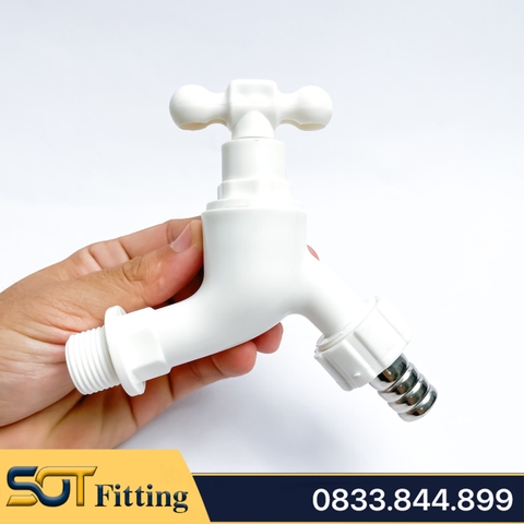 Vòi Xả Nước Nhựa Tay Vặn JK – Phù Hợp Cho Mọi Hệ Thống Cấp Nước Gia Đình