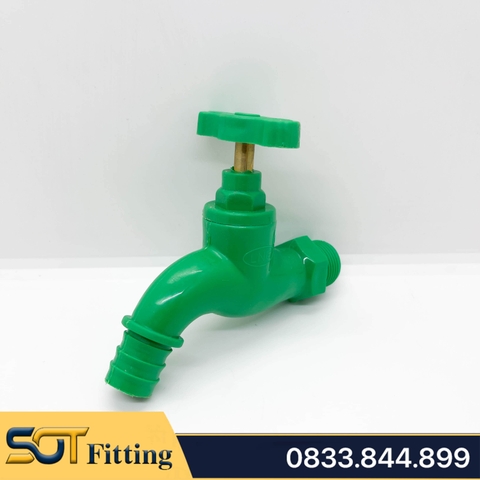 Vòi Xả Nước Nóng Chịu Nhiệt Nhựa PPR – Đầu Nối Ống 18 & 20 Dễ Dàng Lắp Đặt