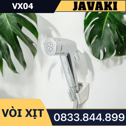 Vòi Xịt VX03 Đồng Mạ Crom Gắn Bồn Cầu Bệt Vệ Sinh - Thương Hiệu JAVAKI