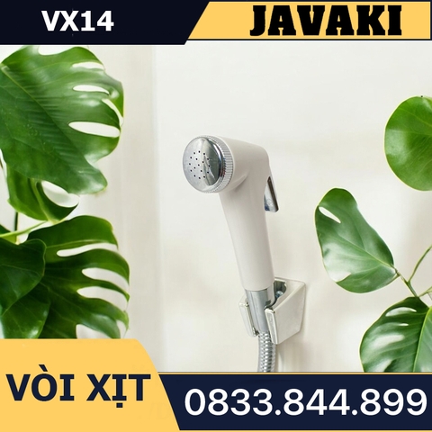 Vòi Xịt VX14 Tay Dương Nhựa Gắn Bồn Cầu Bệt Vệ Sinh - Thương Hiệu JAVAKI