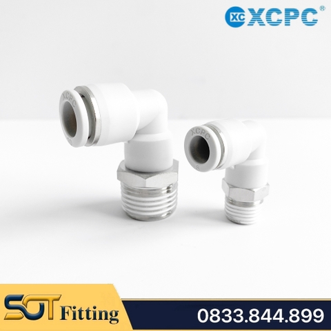 XPL | CONG 90 ĐỘ REN NGOÀI NỐI ỐNG 1 CHẠM - PNEUMATIC TUBE FITTINGS