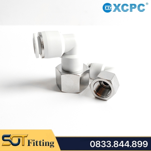 XPLF | CONG 90 ĐỘ REN TRONG NỐI ỐNG 1 CHẠM - PNEUMATIC TUBE FITTINGS