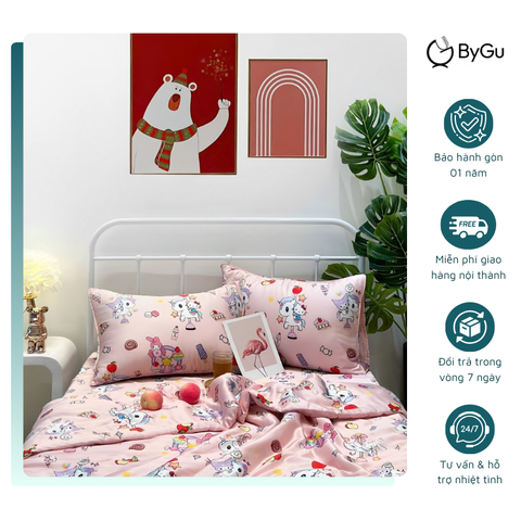 Mền/ chăn chần Lụa Tencel ByGu cho bé - 031