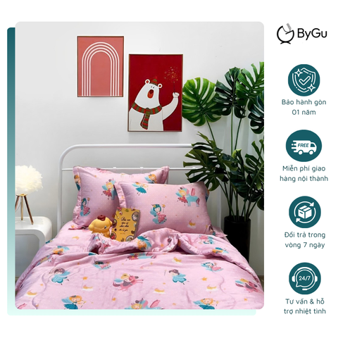 Mền/ chăn chần Lụa Tencel ByGu cho bé - 037