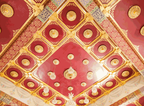 Trần nhôm 3D phòng thờ