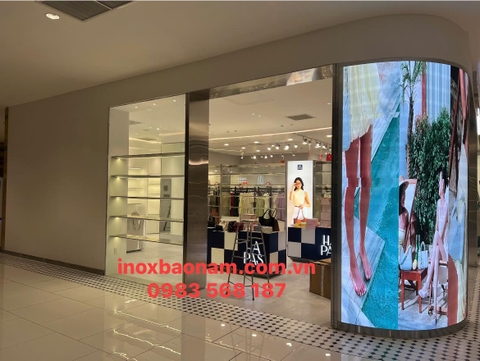 Sản xuất Gia công thi công tủ kệ trưng bày shop inox