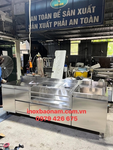 Quầy pha chế inox, Quầy pha chế trà