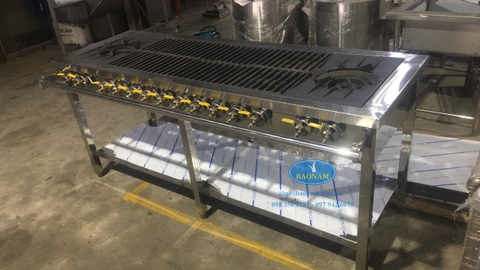 Bếp gas hàn quốc 10 họng 1 vòng lửa 2 họng 2 vòng lửa