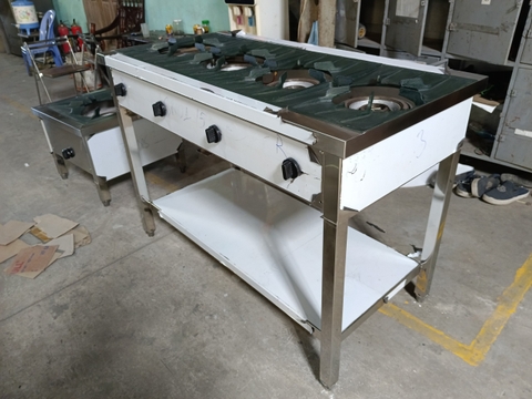 Bếp ga công nghiệp 1 họng to 6 họng nhỏ