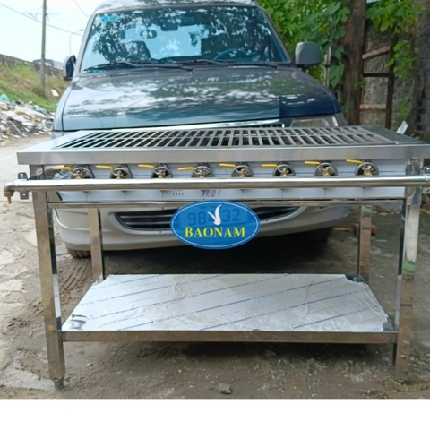 Bếp giàn gas công nghiệp Hàn Quốc 8 họng nhỏ