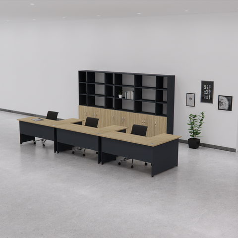 Cụm bàn làm việc 3 người 2KBNV020