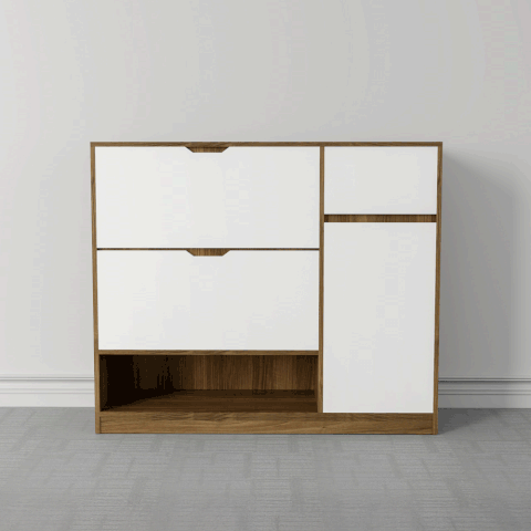 Tủ giầy thông minh 2 tầng TGTM03 - 1 cánh 2 lật 1 ngăn kéo  | Nội Thất giá tốt 2K