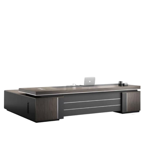 Bàn giám đốc MoKuZai 2 tủ vân gỗ óc chó 1m8 - MK180