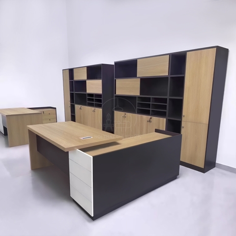 Bàn giám đốc kèm tủ phụ - BGDTP002