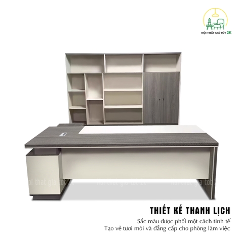 Bàn giám đốc kèm tủ phụ - BGDTP004