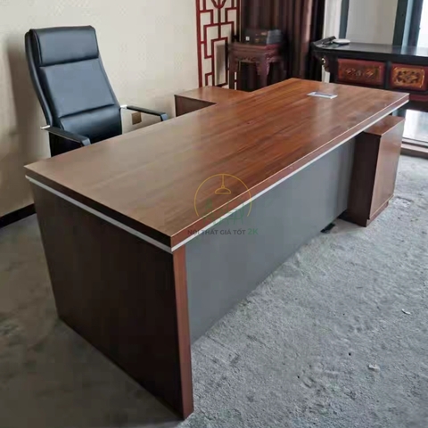 Bàn giám đốc MoKuZai 1m8 màu vân gỗ - MK18G
