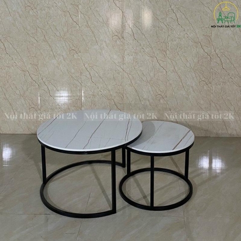 bàn trà Sofa tròn trang trí BTS017